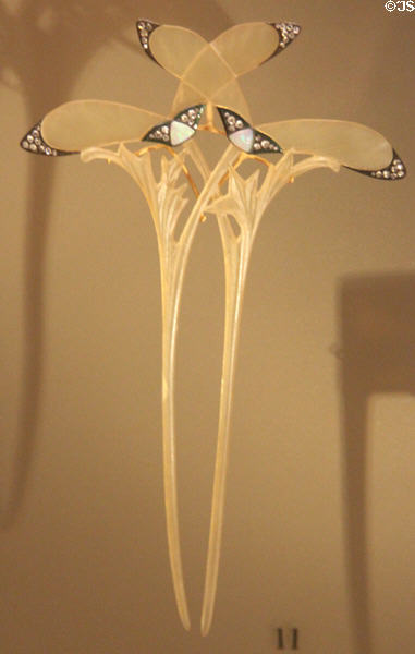Sycamore-pin (c1905-6) by Georges Fouquet after Desrosiers at Petit Palace Museum. Paris, France.