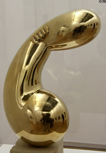 Princess X bronze sculpture (1915-6) by Constantin Brancusi at Georges Pompidou Center. Paris, France.