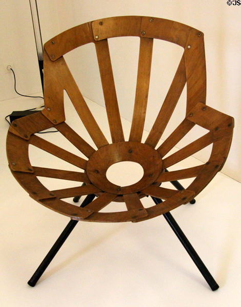 Chair shown at 10th Milan Triennale (1953) by Vittorio Gregotti at Georges Pompidou Center. Paris, France.