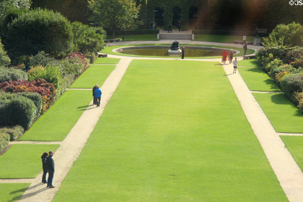 Garden at Rodin Museum. Paris, France.