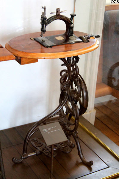 Sewing machine (1877) by Peugeot at Arts et Metiers Museum. Paris, France.