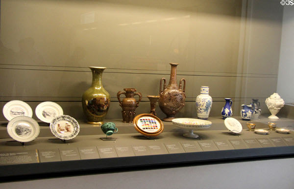 Significant steps in technology of ceramics at Arts et Metiers Museum. Paris, France.