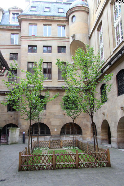 Women's courtyard where female prisoners were allowed to spend time during the day at Conciergerie. Paris, France.