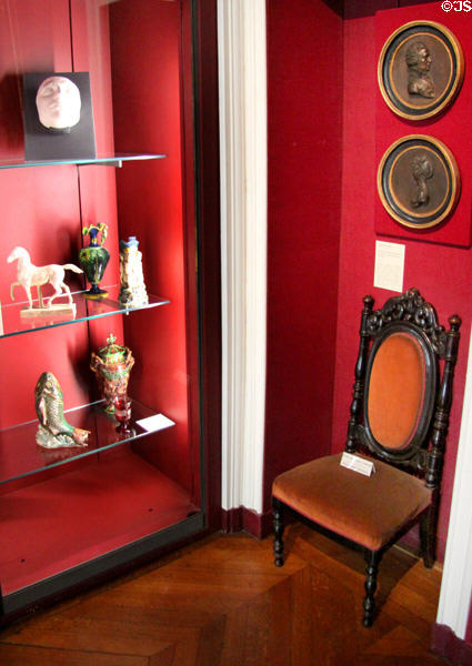 Objects of Delacroix at Eugene Delacroix Museum. Paris, France.