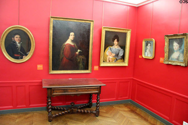 Family portraits at Balzac House. Paris, France.