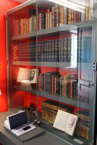 Books written by Honoré de Balzac at Balzac House. Paris, France.