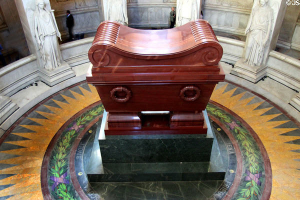 Tomb of Napoleon I at Les Invalides. Paris, France.