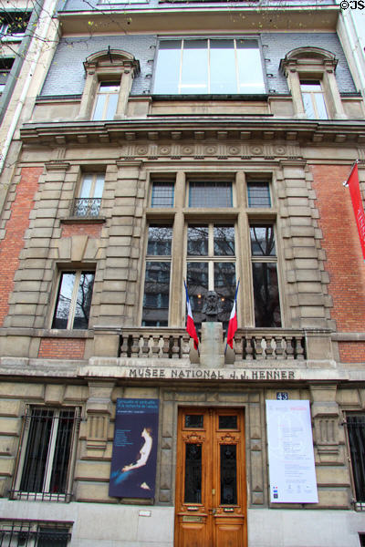 Musée National J.J. Henner (Jean-Jacques Henner Museum) in c1849 mansion. Paris, France.