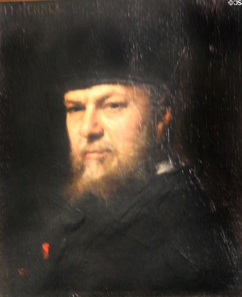 Self portrait (c1877) by Jean-Jacques Henner at J.J. Henner Museum. Paris, France.