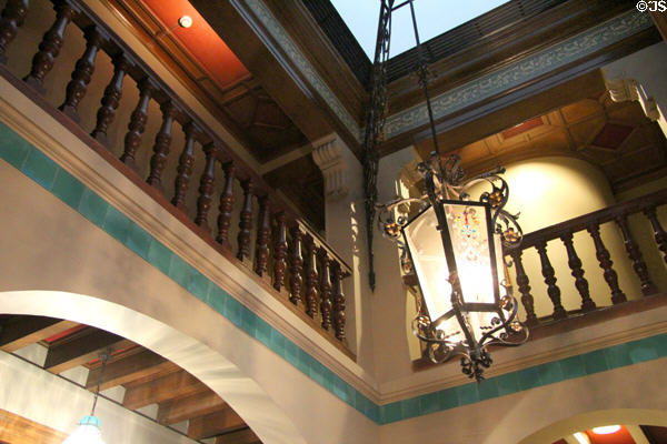 Balcony around parlor (c1849) at J.J. Henner Museum. Paris, France.