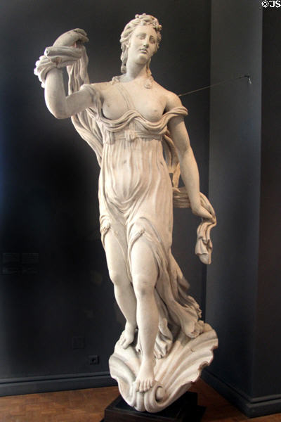 Amphitrite carved figurehead (1810) attrib. Rochefort dockyard at Musée de la Marine. Paris, France.