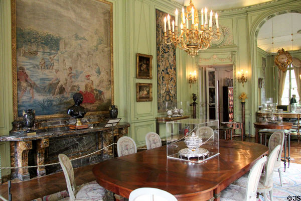 Dining room at Nissim de Camondo Museum. Paris, France.