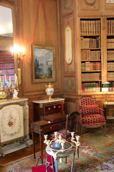 Library at Nissim de Camondo Museum. Paris, France.