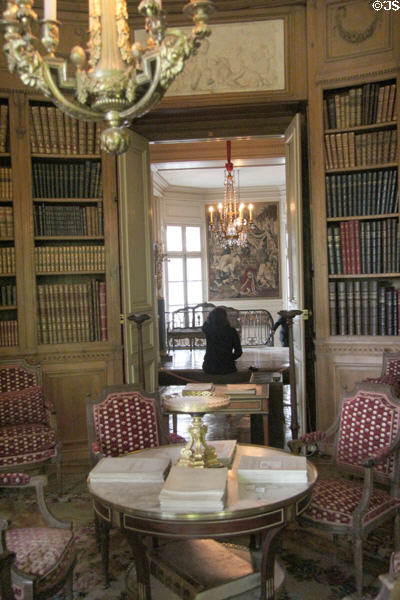 Library at Nissim de Camondo Museum. Paris, France.