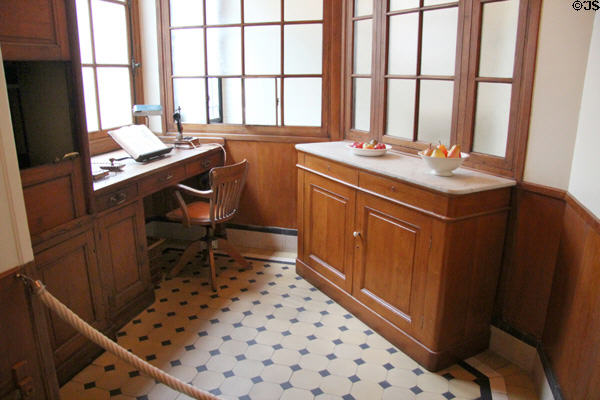 Kitchen office at Nissim de Camondo Museum. Paris, France.
