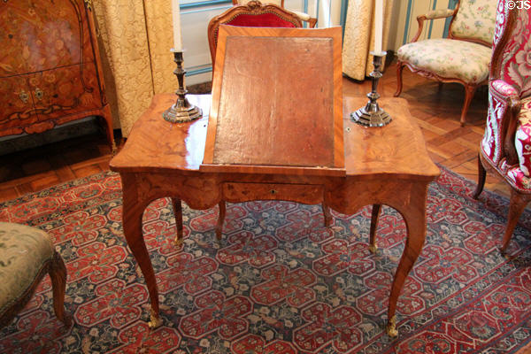 Reading table by Jacques Dubois (Louis XV period) at Carnavalet Museum. Paris, France.