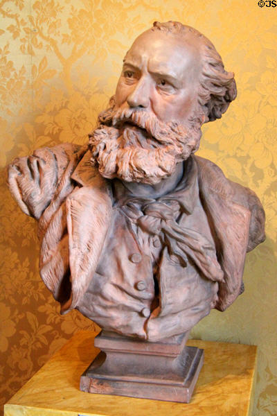 Charles Gounod, composer of religious music & operas Faust plus Romeo & Juliet portrait bust (last half 19thC) by Jean-Baptiste Carpeaux at Carnavalet Museum. Paris, France.