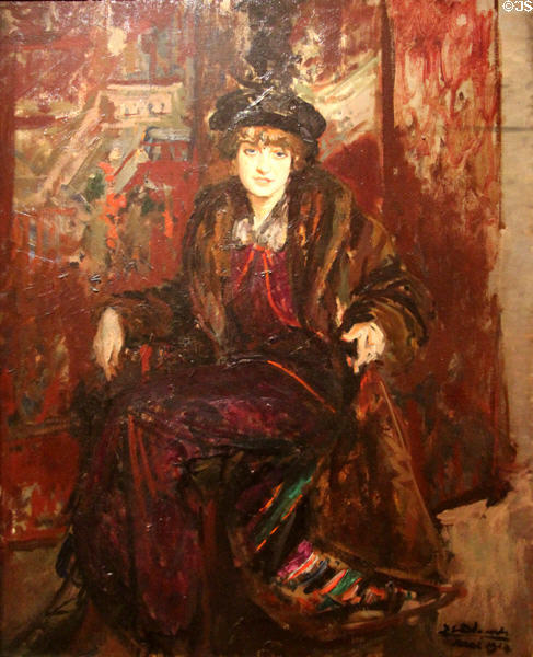 Princess Jean de Broglie, born Daisie Decazes portrait (1914) by Jacques-Émile Blanche at Carnavalet Museum. Paris, France.