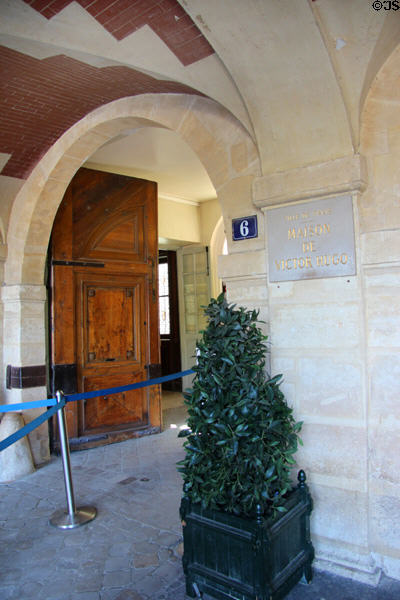 Maison de Victor Hugo (Victor Hugo's Apartment) (6 place Royale) now a museum where poet lived from (1832-1848) with his wife Adèle Foucher. Paris, France.