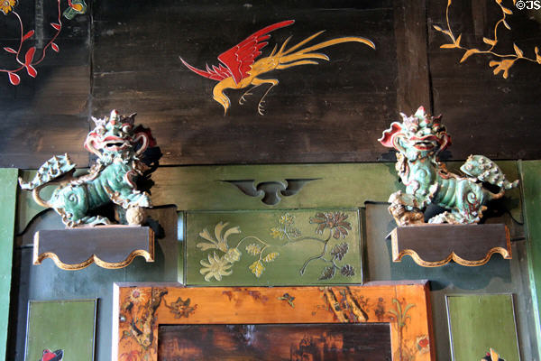 Chinese-style drawings & porcelain at Maison de Victor Hugo. Paris, France.