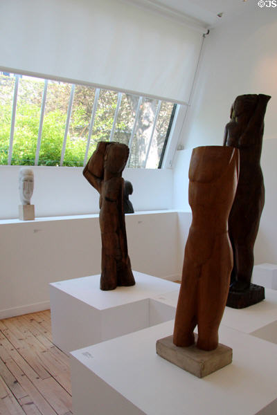 Gallery at Museum Zadkine. Paris, France.