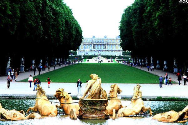 Apollo fountain at Versailles Palace. Versailles, France.