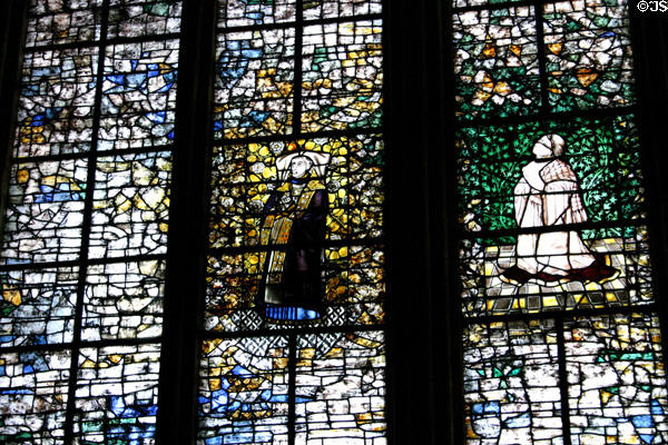 Stained glass window at Cathédrale St-Pierre. Beauvais, France.