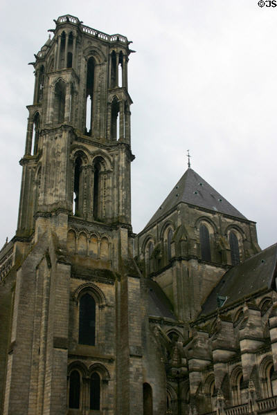 Tower & Lantern tower in Cathédrale Notre-Dame. Laon, France.