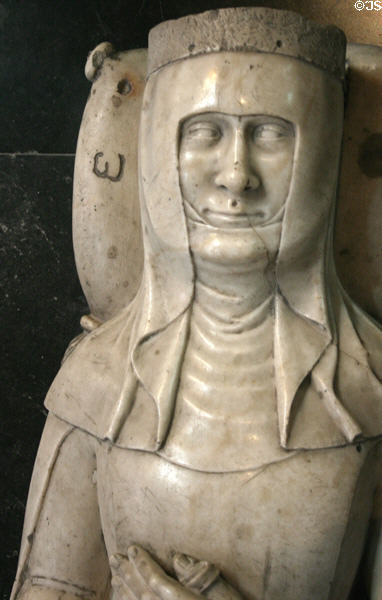 Tomb of Jeanne II, Queen of Navarre (1311-49) at St-Denis Basilica. St Denis, France.