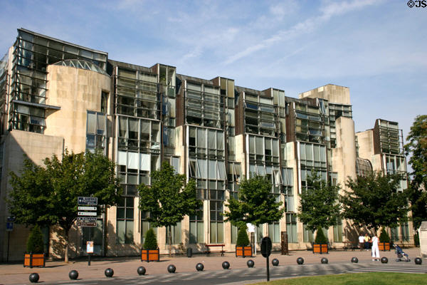 Modern building in center of St-Denis. St Denis, France.
