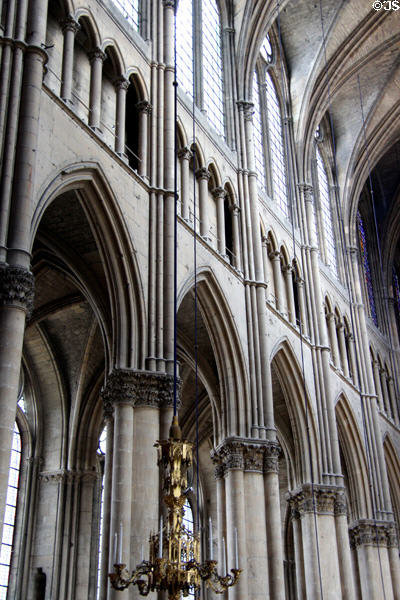 Galleries at Reims Cathedral. Reims, France.
