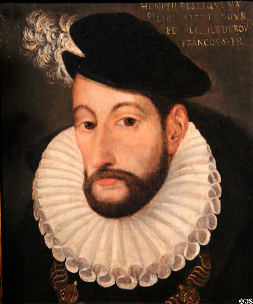 Henri II painting (16thC) by anonymous French artist at Museum of Fine Arts. Reims, France.