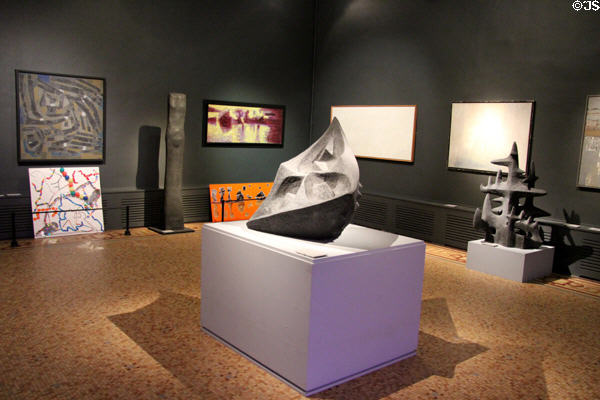 Modern art gallery at Museum of Fine Arts. Reims, France.