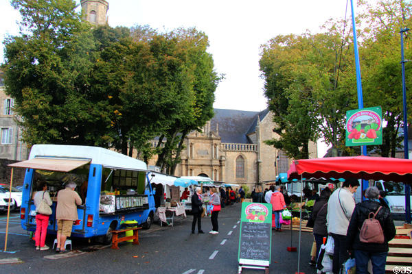 Market day in Auray. Auray, France.