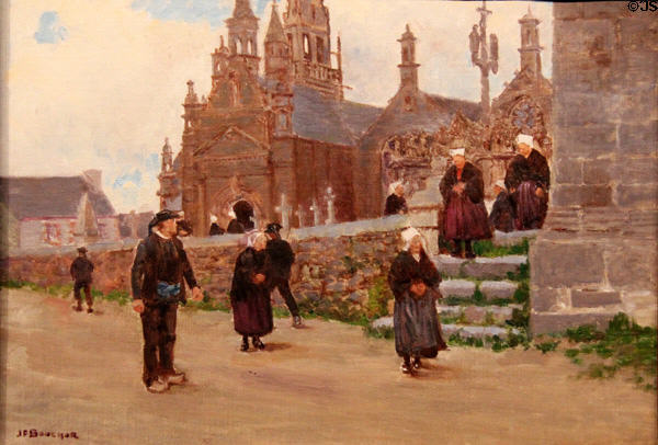 Commune of le Faouët, Brittany painting by Joseph-Félix Bouchor at Vannes Museum of Beaux Arts. Vannes, France.