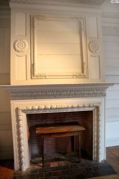 Chateau Gaillard fireplace in Archeology Museum of Morbihan. Vannes, France.