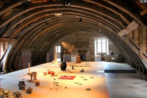 Roof support arches at Archeology Museum of Morbihan. Vannes, France.