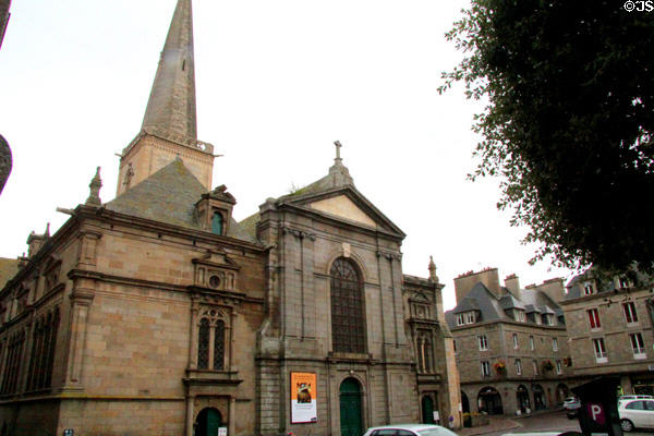 St Vincent Cathedral aka St. Malo Cathedral (begun 11thC, completed 18thC, then restored after WWII damage). St Malo, France.