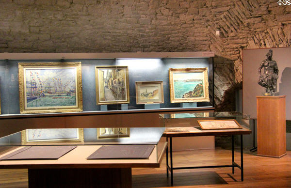 Art gallery at St Malo Museum. St Malo, France.