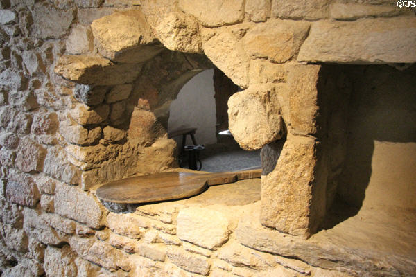 Bread oven in kitchen at Jacques Cartier Manor House Museum. St Malo, France.