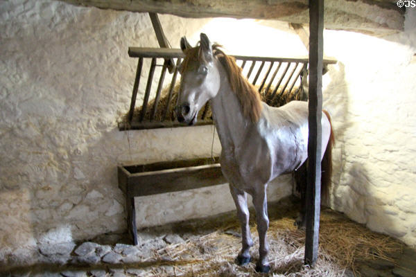 Stable off kitchen at Jacques Cartier Manor House Museum. St Malo, France.