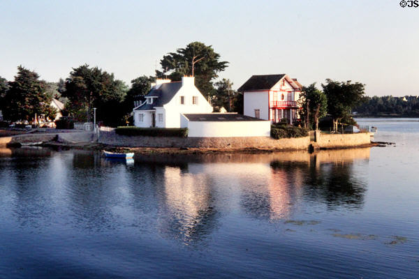 One of many tiny islands. Gulf of Morbihan, France.