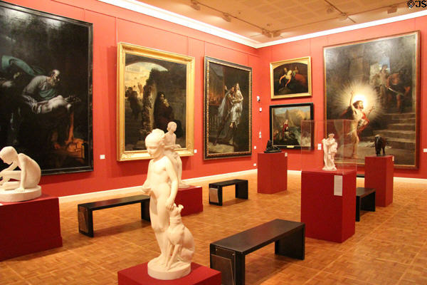Gallery at Museum of Fine Arts of Rennes. Rennes, France.