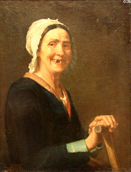 Portrait of my nurse (1882) by Narcisse Chaillou at Museum of Fine Arts of Rennes. Rennes, France.