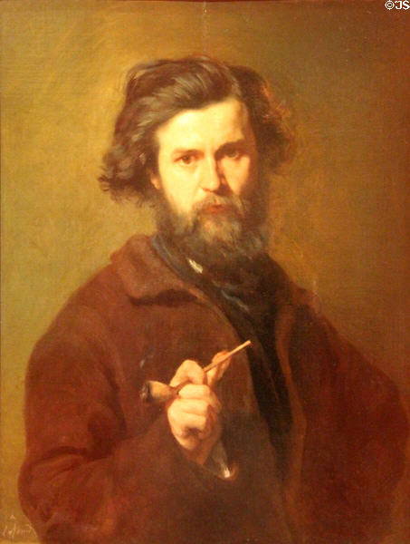 Self portrait (c1900) by François Henri Alexandre Lafond at Museum of Fine Arts of Rennes. Rennes, France.