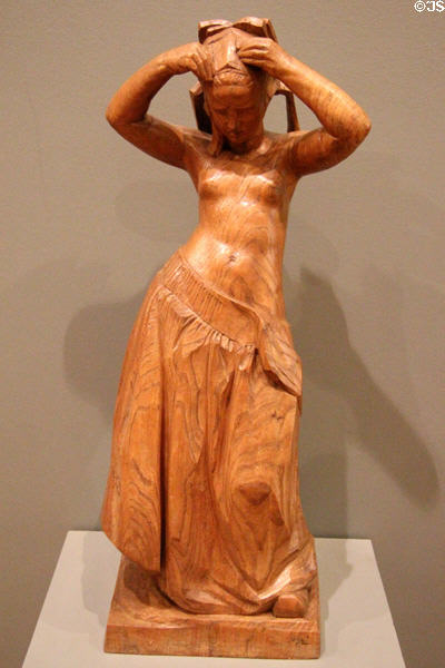 After the Pardon sculpture (before 1942) by Armel Beaufils at Museum of Fine Arts of Rennes. Rennes, France.