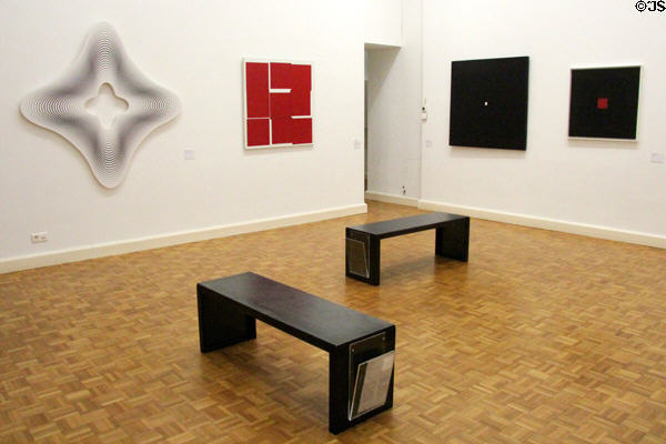 Modern art gallery at Museum of Fine Arts of Rennes. Rennes, France.