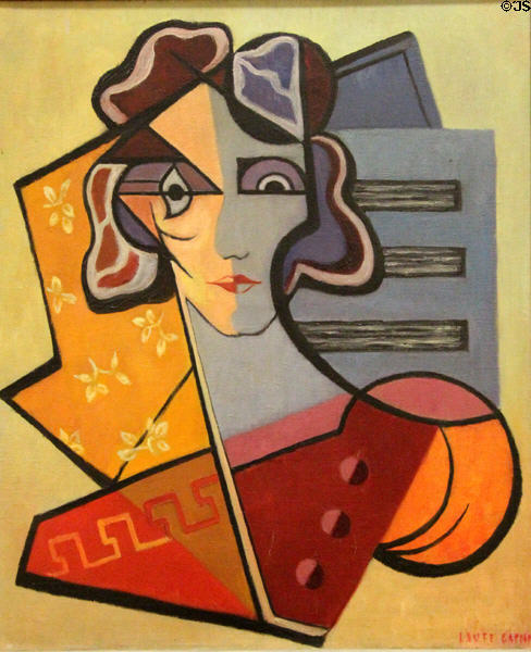 Self portrait (1932) by Laure Garcin at Museum of Fine Arts of Rennes. Rennes, France.