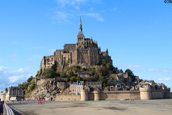 Mont-St-Michel view. Mont-St-Michel, France.