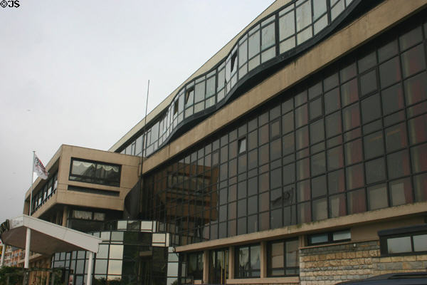 Modern glass-fronted casino. Dieppe, France.